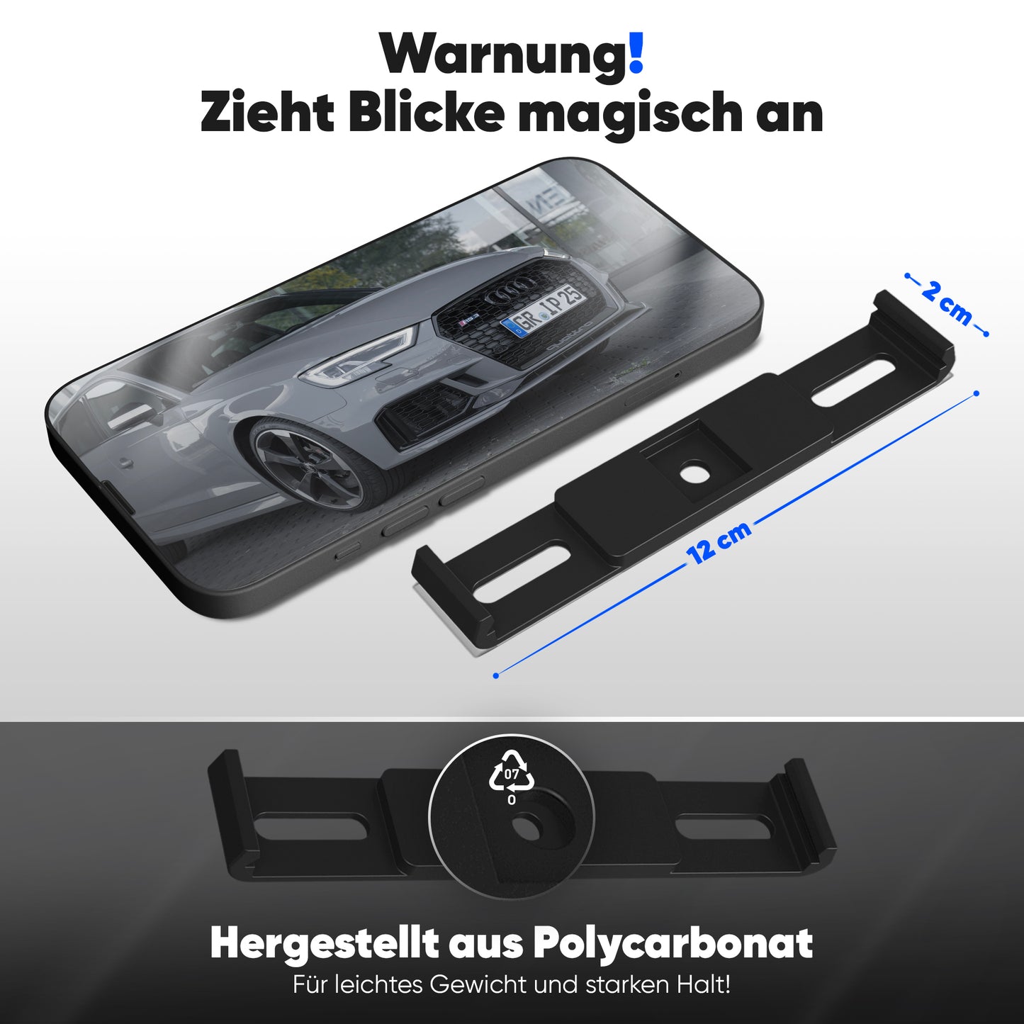 KLETTMAX® Clip Kennzeichenhalter
