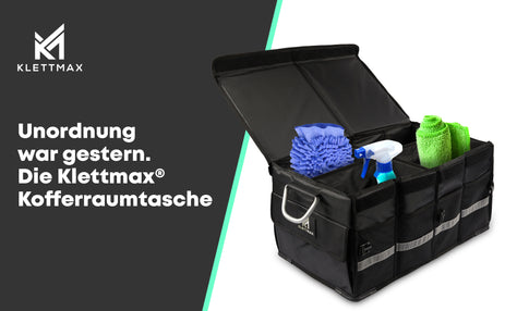 Lescars Autotasche: Anti-Rutsch-Kofferraumtasche mit Klettbefestigung  Large (Kofferraumtasche Klett)